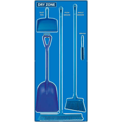 National Marker Dry Zone Shadow Board Combo Kit, Bleu/Bleu,68 X 30, Aluminium - SBK131AL (en)