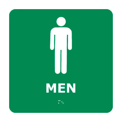 Graphic Braille Sign - Men - Gray
