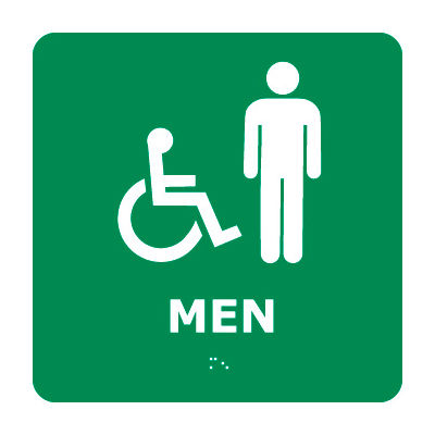 Graphic Braille Sign - Men - Gray