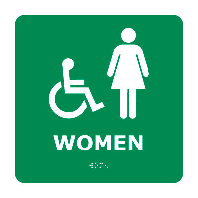 Graphic Braille Sign - Women - Gray
