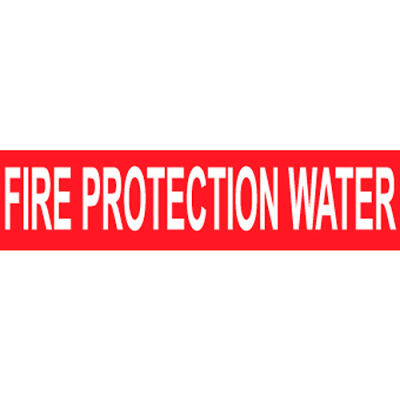 Marqueur de tuyau sensible à la pression NMC™, eau de protection contre l’incendie, 9 po L x 2-1/4 po H, boîte de 25
