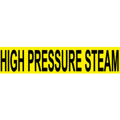 Marqueur de tuyau sensible à la pression NMC™, vapeur haute pression, 9 « L x 2-1 / 4 « H, paquet de 25