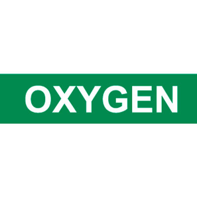 Marqueur de tuyau sensible à la pression NMC™, oxygène, 7 « L x 1-1/8 » H, vert, paquet de 25