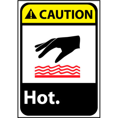 Caution Sign 14x10 Aluminum - Hot