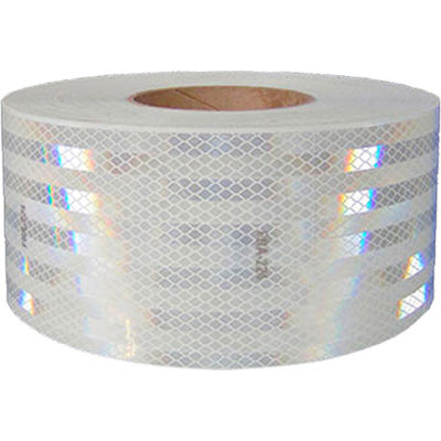 NMC CT2W Conspicuity Reflective Tape, White, 2"W x 150'L, 1 Roll