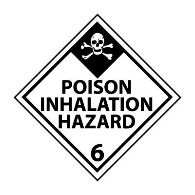DOT Placard - Poison Inhalation Hazard 6