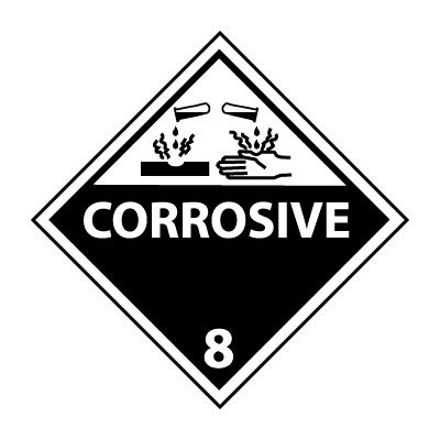 DOT Placard - Corrosive