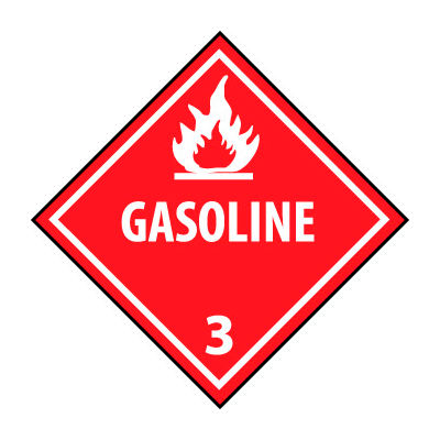 DOT Placard - Gasoline