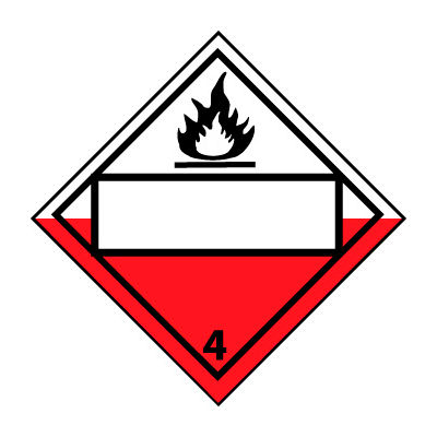 DOT Placard - Combustible 4