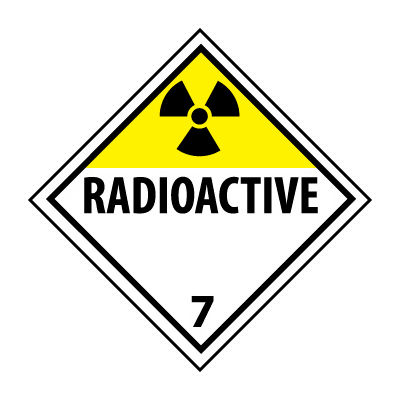 DOT Placard - Radioactive 7