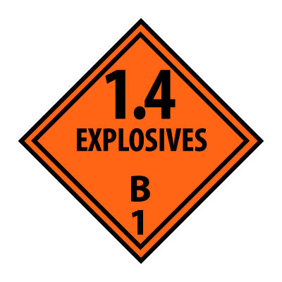 DOT Placard - Explosives B1