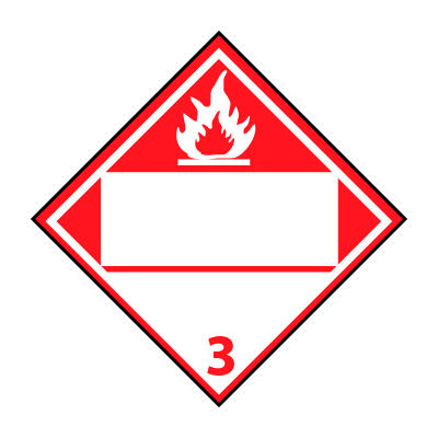 DOT Placard - Flammable 3