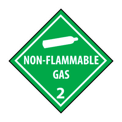 DOT Placard - Non Flammable Gas 2