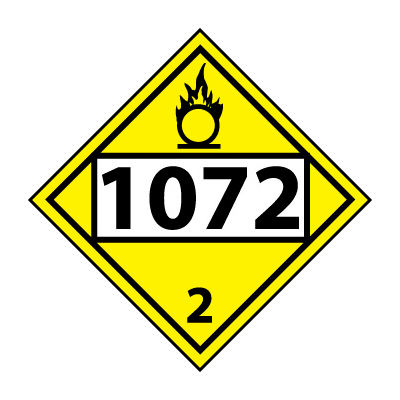 DOT Placard - Four Digit 1072
