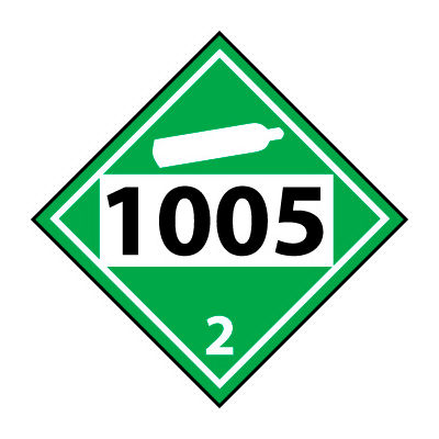 DOT Placard - Four Digit 1005