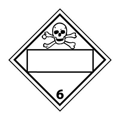 DOT Placard - Poison Blank