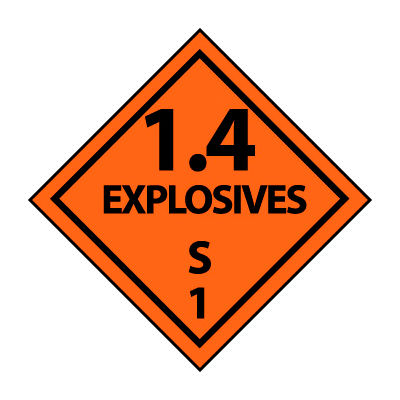 DOT Placard - Explosives S 1