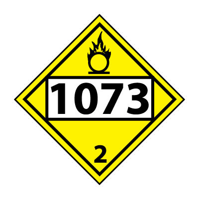 DOT Placard - Four Digit 1073 3