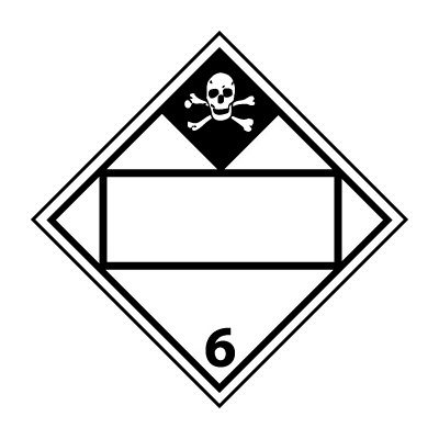 DOT Placard - Poison Blank
