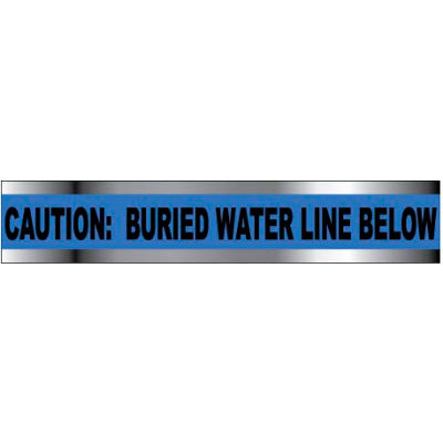 AVERTISSEMENT souterrain détectable Tape - attention ligne enfouie de l’eau inférieure à - 2" W