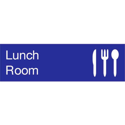 Engraved Sign - Lunch Room - Blue