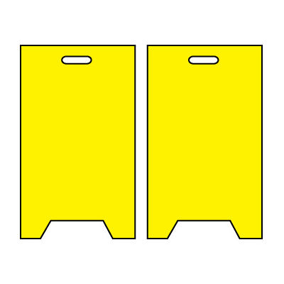 Floor Sign - Blank Yellow