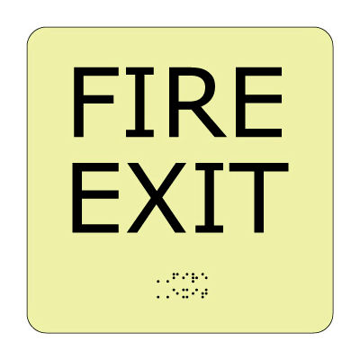 Glow Braille - Fire Exit
