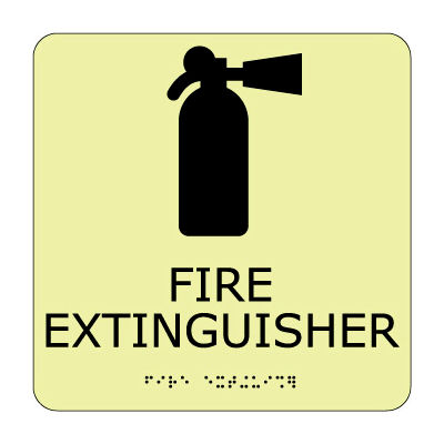 Glow Braille - Fire Extinguisher