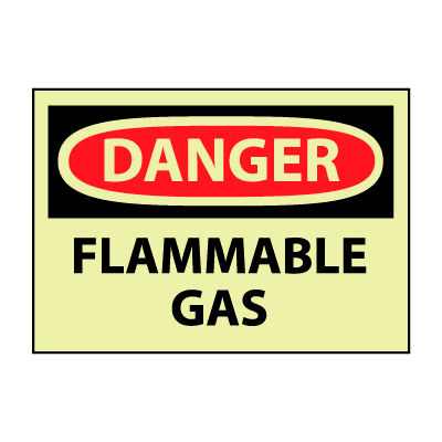 Glow Danger Vinyl - Flammable Gas