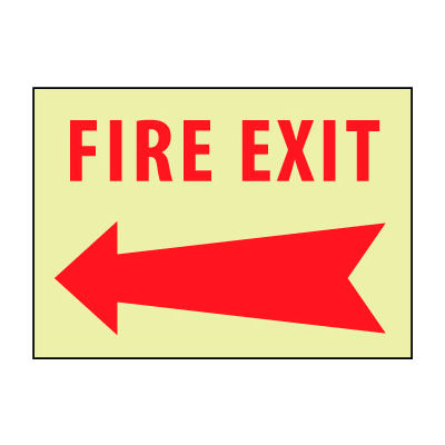 Glow Sign Vinyl - Left Arrow