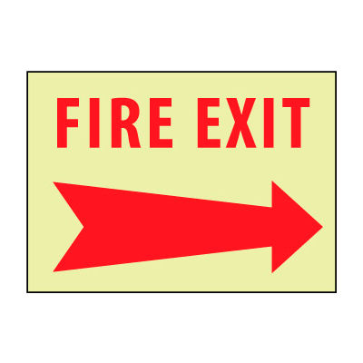 Glow Sign Vinyl - Right Arrow