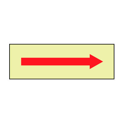 Glow Sign Vinyl - Arrow
