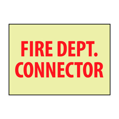 Glow Sign Vinyl - Fire Dept. Connector