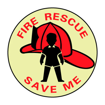 Glow Sign Vinyl - Fire Rescue