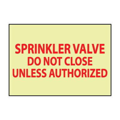 Glow Sign Rigid Plastic - Do Not Close
