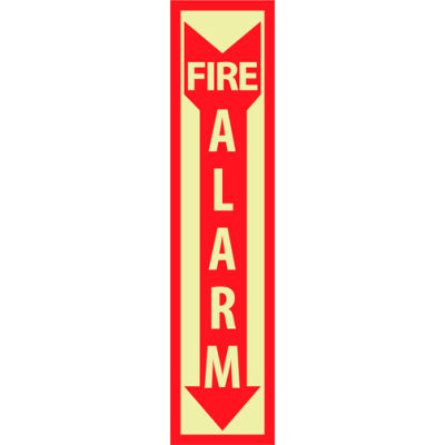 Glow Sign Rigid Plastic - Fire Alarm