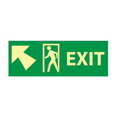 Glow Sign Vinyl - 5X14(w/ Door And Left Up Arrow)