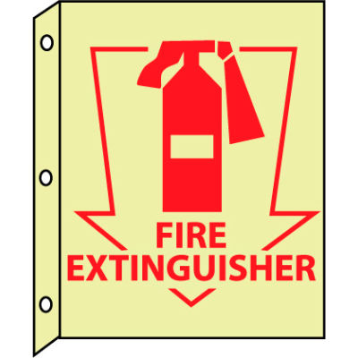 3D Glow Sign Plastic - Fire Extinguisher