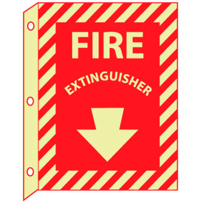 3D Glow Sign Plastic - 12X9 Fire Extinguisher