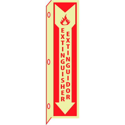 3D Glow Sign Plastic - Extinguisher Bilingual