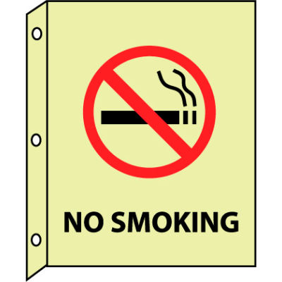 3D Glow Sign Plastic - No Smoking