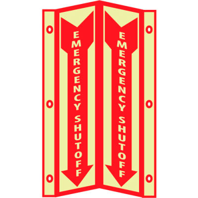 3D Glow Sign Acrylic - 3D Emergency Shut Off