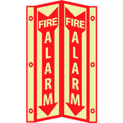 3D Glow Sign Acrylic - 3D Fire Alarm