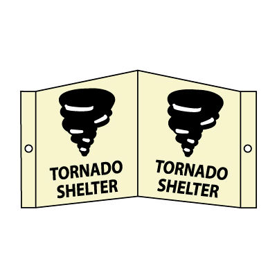 3D Glow Sign Acrylic - Tornado Shelter