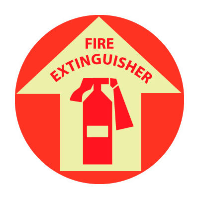 Glow Floor Sign - Fire Extinguisher