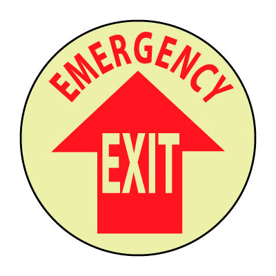 Glow Floor Sign - Emergency Exit