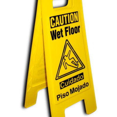 Heavy Duty Floor Stand - Caution This Equipment Has Been Locked Out