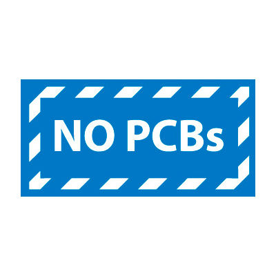 Hazardous Waste Vinyl Labels - No PCB's