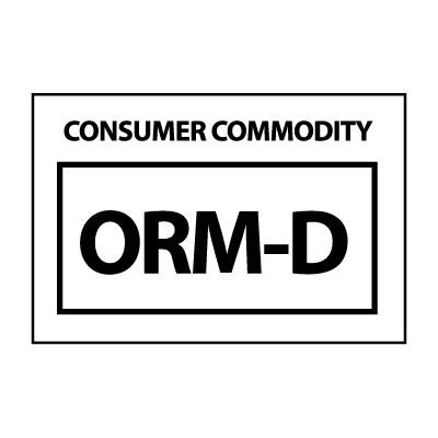 Hazardous Waste Vinyl Labels - Consumer Commodity ORM-D