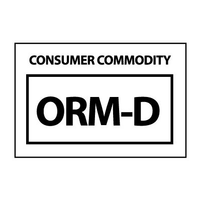 Étiquettes de vinyle de déchets dangereux - Consommation des produits ORM-D